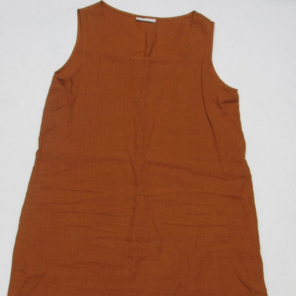 Bryn Walker Sleeveless Linen Dress Abstract Hilo